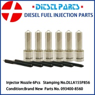 6Pcs Diesel Injector Nozzle DLLA155P856 093400-8560 for Hino 500 J08E J08C 095000-6600 23670-E0041