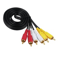 3-Color RCA AV Audio Video Cable RCA TO RCA Cable/ 3m