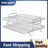Air Fryer Rack For  5.5L Air Fryer, 2 Tier Air Fryer Grill/Shelf/Dehydrator Rack Square ,Air Fryer R