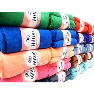 TUALA HILTON TOWEL SOFT HOTEL DAN RESORT PREMIUM MICROFIBER (140x70CM) BATH MANDI SEPAP AIR