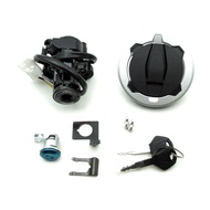 Motorcycle Ignition Switch Fuel Gas Cap Cover Seat Locks Key Set Fit For Kawasaki Z800 Z900 Z900RS N