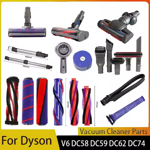 For Dyson V6 DC44 DC52 DC51 DC62 DC74 SV03 Handheld Vacuum Cleaner Accessories Washable HEPA Filter 