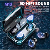 TWS M10 Wired Earbud Bluetooth Earphones 9D Stereo Sound Headphone Sports HIFI Waterproof Gamer Head