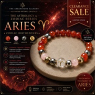 ARIES BIRTHSTONES | CLEARANCE SALE | Activated Natural Crystal Zodiac & Astrology Bracelet