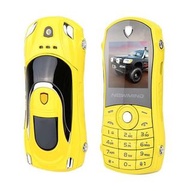跑車型按鍵手機 雙卡雙待 黃色 (無電池+只提供歐洲插頭）