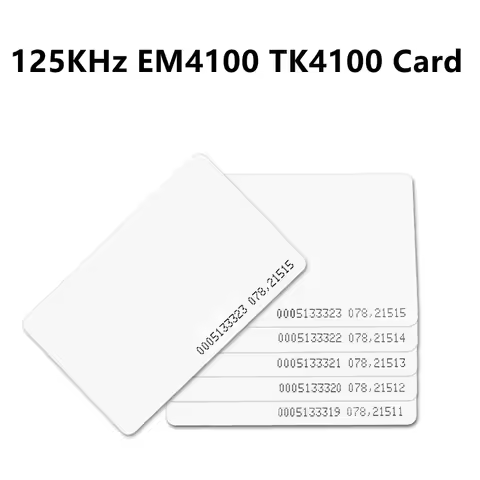 EM4100 Tk4100 125khz Access Control Card Read Only RFID Tag Tags Sticker Key Fob Token Ring Proximit
