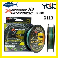 YGK X-BRAID UPGRADE X9 BRAIDED FISHING LINE X113 (300M)