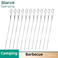 Thick Stainless Steel Barbecue Sticks Flat Sticks Hanging Oven Barbecue Sticks Steak Lamb Sticks Bar