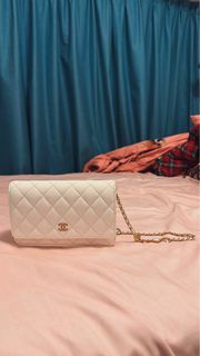 Chanel woc wallet on chain 白色coco