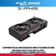SAPPHIRE PULSE AMD Radeon RX 9060 XT GDDR6 Gaming OC 16GB Graphic Card