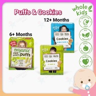 [Baby Food] WHOLE KIDS Organic Rice & Corn Puffs Cookies LOOSE PACK 20g/pack 6 Months + Teether Bisc