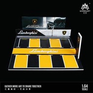 1:64 藍寶堅尼 保時捷 停車場景 露天車聚 新車發表會 模型車場景 lamborghini