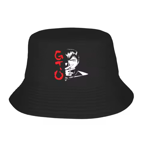 GTO Anime Great Teacher Onizuka Bucket Hat Streetwear Fisherman Caps Fishing Visor Hats For Unisex C