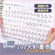 100 Days Planner Hundred Reading Weight Loss Study Record Sheet Calendar Exam Sprint Countdown Table