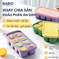 Mini Silicone Base Divider Tray for Preserving Baby Snacks from 6 to 24 Months – With Lid – BABIO