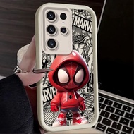 Marvel | Marvel Spider Iron Man Q version COOL Case For Samsung Galaxy S25 S26 Edge S24 S23 Ultra S2