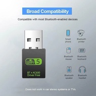 2in1 Wireless USB Bluetooth adapter 600mbps USB WiFi adapter receiver 2.4g Bluetooth v5.0 network card transmitter