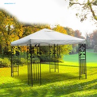 [yanyujiace] Grill Gazebo Top Cover Gazebo Replacement Canopy Roof Waterproof Double Tiered Bbq Gazebo Top Cover 300x300cm Outdoor Patio Shelter Replacement Canopy Roof for Grill