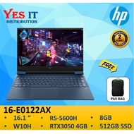 HP VICTUS 16-E0122AX  GAMING LAPTOP ( R5 5600H ,8GB ,512GB SSD ,Nvidia RTX3050 4GB ,16.1" FHD IPS 14