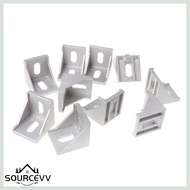 SOURCE 10pcs 4040 Fasten Fitting Angle 40x40 L Connector Aluminum Corner Bracket Joint