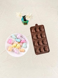 1/3入組巧克力模具，心形矽膠模，適用於熱巧克力球、蠟燭、肥皂、蛋糕、糖果、慕斯蛋糕等甜點