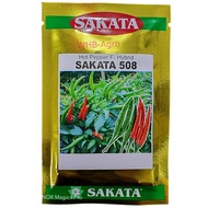 Benih Cili Hot Pepper F-1 Hybrid Sakata 508 - ( 5g ) 👍 💯