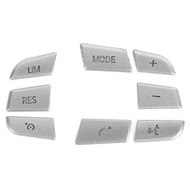 Pikdsg 8Pcs Steering Wheel Button Cover Trim Aluminium Alloy Sticker Fit for 1/2/3/4/5/7 Series X1 X