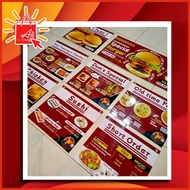 AIZ A4 Sintra Board Menu (Layout &print)