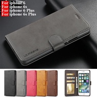 [Woo Fashion Case] สำหรับเคสหนังวินเทจ Iphone 6s เคสมือถือ6เคสกระเป๋าเงินฝาพับเป็นฐาน Telefoon Hoesje S Plus