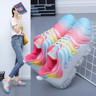 LA1 Large Size Autumn Winter Women's Shoes - Candy Color Lace-Up Casual Sports Shoes