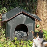 Outdoor cat house winter cat house kennel easy to clean waterproof foldable cat litter tent outdoor cat or small dog bed