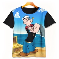 Cartoon T-Shirt PopeyePOPEYE-4-designWD Boys Girls T-Shirt Ages 1 - 12 Years 3D Movie Cartoon T-Shir