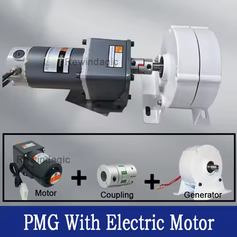 1KW 2KW 3KW 5KW Low Speed Permanent Magnet Generator 48V 24V 12V 3 Phase AC Alternator 650 RPM Motor