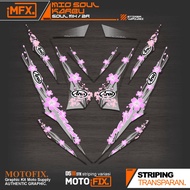 STRIPING MIO SOUL OLD MFX2/SOUL Z CARBON/STICKER SOUL OLD MX/STICKER SOUL ZR CARBON STICKER SOUL 115