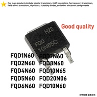 5PCS FQD1N60 FQD2N60 FQD4N60/5N60/6N60/7N60/8N60/10N65/20N06/10N60 TO-252 Field Effect Transistor