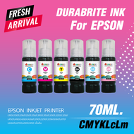 น้ำหมึกกันน้ำดูราไบร์ท Durabrite ink ขนาด 70ml. พิมพ์สติ้กเกอร์ PVC ฉลากสินค้า พิมพ์ป้ายแปะกล่องพัสด