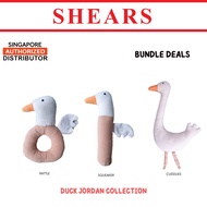 Shears Baby Soft Toy Toddler Toy Cuddlies Rattle Squeaker Bundle Deals Ideal for Christmas Gift Jordan Collection DUCK