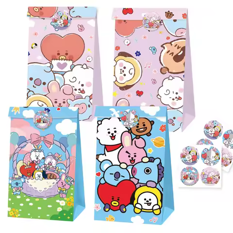 BT21 Cartoon Party Festival Limited Edition Gift Bag Birthday Party Companion Gift Storage Cute Appe