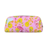 Tweety Bird Zipper pencil case, office stationery bag, portable pencil pouch