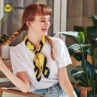 B.Duck เป็ดผ้าพันคอสี่เหลี่ยมขนาดเล็ก Syal Sutra ผู้หญิงขนาดเล็กแฟชั่นริบบิ้นกระเป๋าผ้าพันคอ