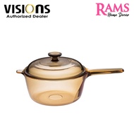 Visions 2.5L Covered Saucepan with Cover  / Saucepan / Pots and Pans / Ceramic Glass Covered Pan wit