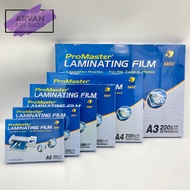 (Original) Promaster Laminating Film 100micron 100's Laminate Big Size (A3, A4, A6...)