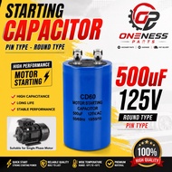 CD60 Motor Start Run Capacitor CD60 500UF 125VAC 250V.AC Starting capacitor 500UF 50*100
