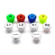 30mm Arcade Push Buttons Replacement A/B/X/Y/L1/L2/R1/R2/Start/Select for Sanwa OBSF OBSC OBSN Switc