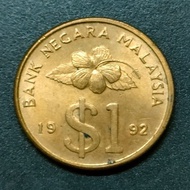 Malaysia Agong Kriss 1 Ringgit 1992