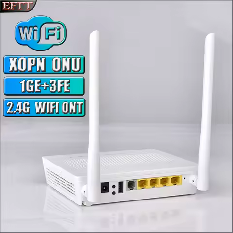 New XPON ONU 1GE 3FE 1VOIP 2.4G WIFI EPON/GPON ONT Optical Fiber Modem Router Modem Compatible with 