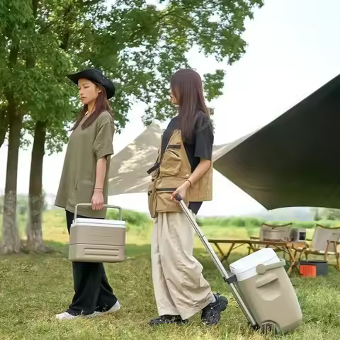 MOBI GARDEN Camping Refrigerator Fresh Refrigerator Picnic Portable Family Ice Box Food and Beverage