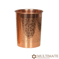 Decorative India - แก้วน้ำทองแดง 250 ml กระติกน้ำทองแดง ขวดทองแดงอินเดีย