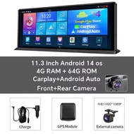 Ekleva 10.26 Inch Dash Cam 8 Core 4 + 64G Android 13 Wifi Bluetooth DVR cho xe hơi ADAS 24H Công Viê