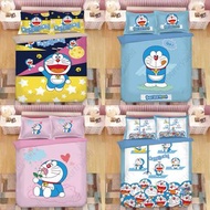 多啦A夢 叮噹 床單套裝 床上用品 枕頭袋 床笠 靜香 小夫 胖虎 多啦美 Doraemon 被套 枕套 大雄 禮物 送禮 禮物